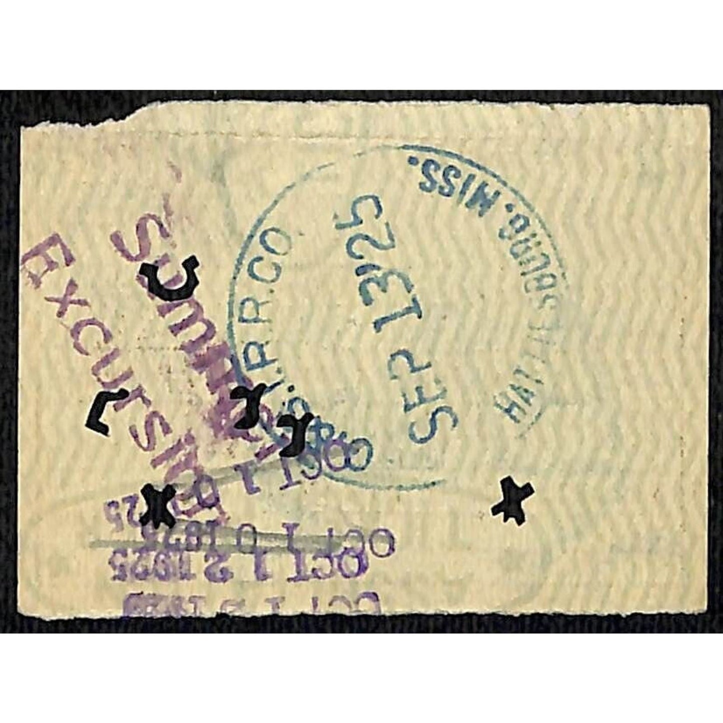 Gulf & Ship Island Railroad 1925 Summer Excursion Ticket Chicago St. Paul #131