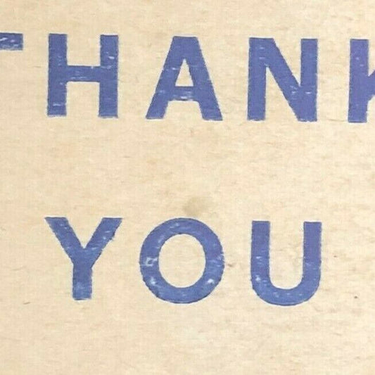 1930's-40's Full Matchbook - "Thank You"