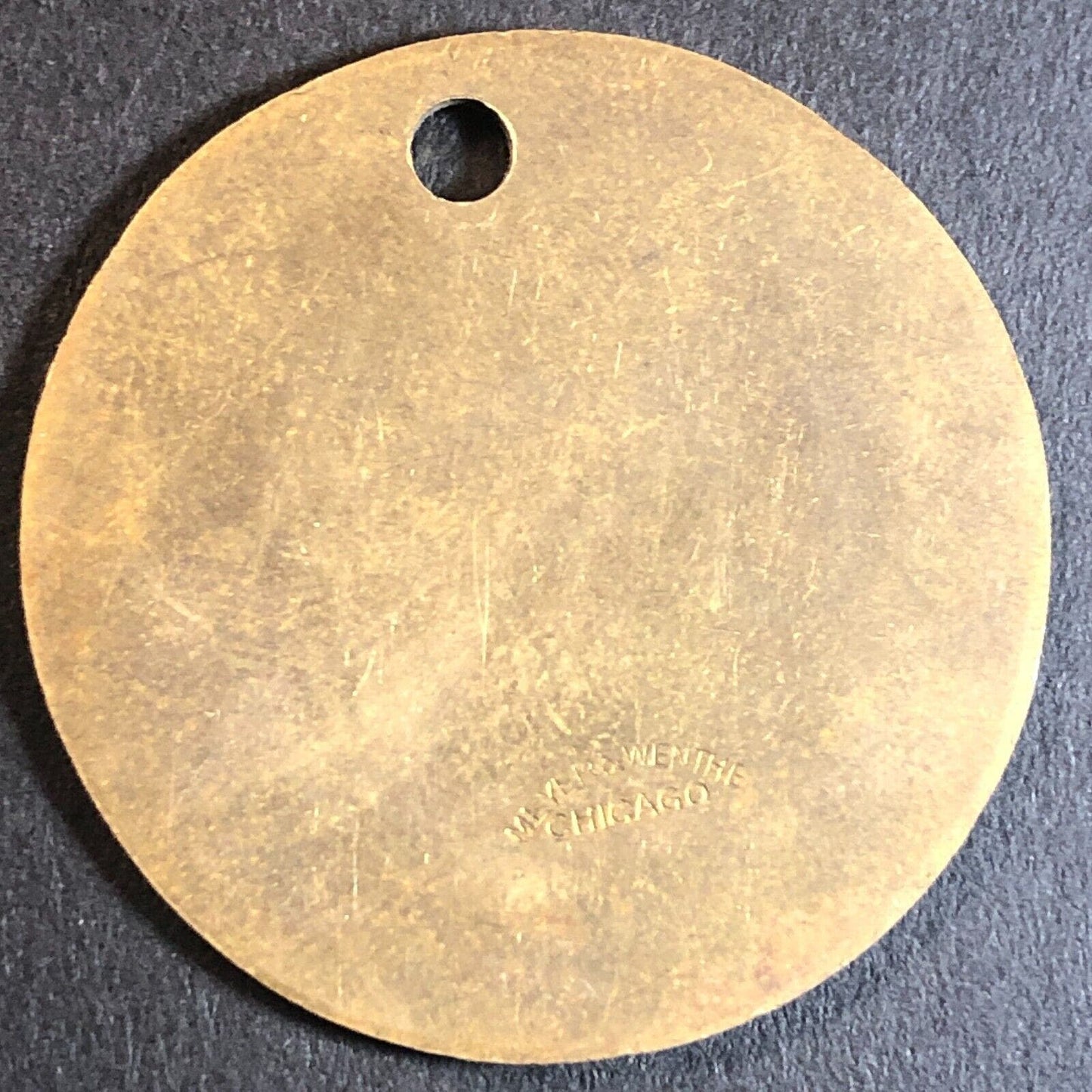 Anaconda Copper Mining Co. Bonner, MT Saw Mill Brass Tool Check Tag 32.5mm #697