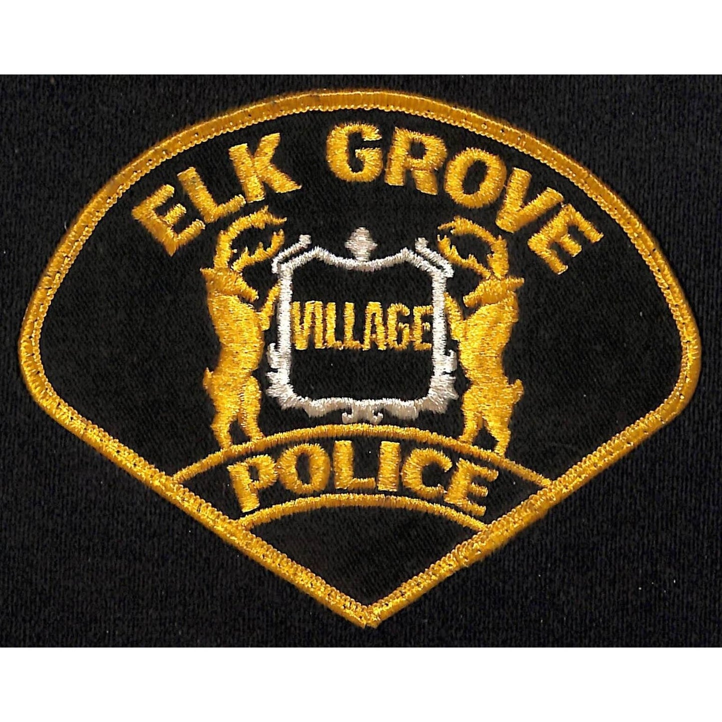 Elk Grove Village, IL Police Vintage Embroidered Patch c1960's-70's NOS VGC