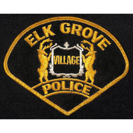 Elk Grove Village, IL Police Vintage Embroidered Patch c1960's-70's NOS VGC