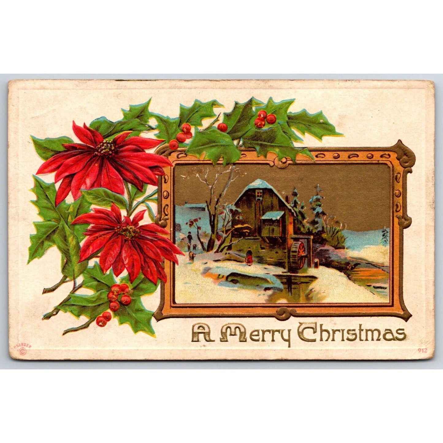 Codorus, PA Geo. F. Shive Sons (General Store) Christmas Adv. Postcard 1913