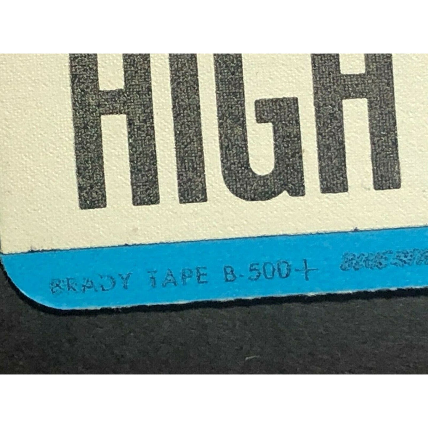 Vintage c1960's-70's W.H. Brady Co. "Danger High Voltage" - Commercial Use