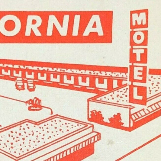 1960's-70's Full Matchbook "California Motel" Berkeley, CA