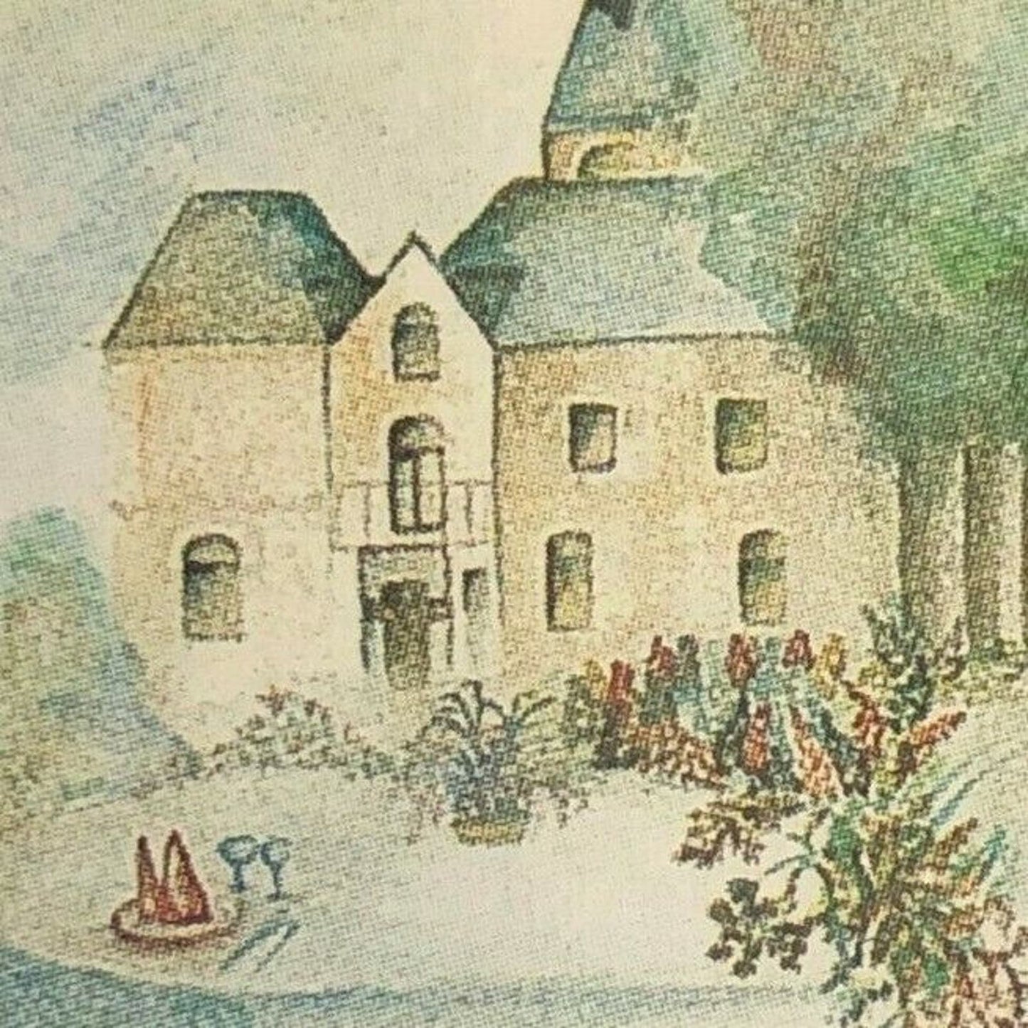 c1970's-80's Wooden Matchbox Matchbook - Chateau Beauregard Thuin Restaurant