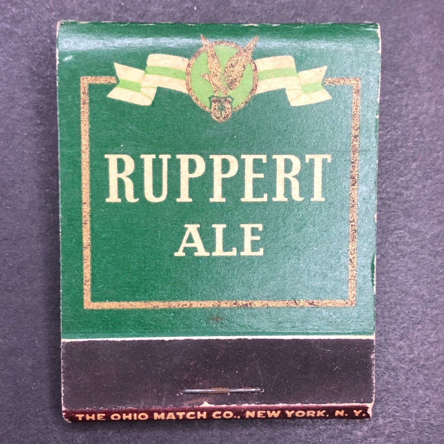 Ruppert Ale / Old Knickerbocker Beer Full Matchbook c1940's-50's VGC
