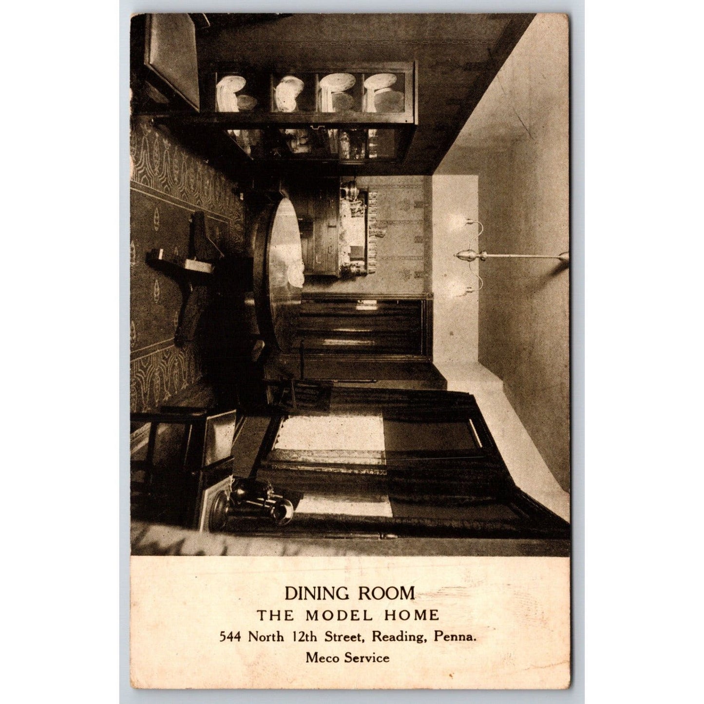 Metropolitan Electric Co. Reading, PA $1 Per Month Rate Adv. Postcard c1910