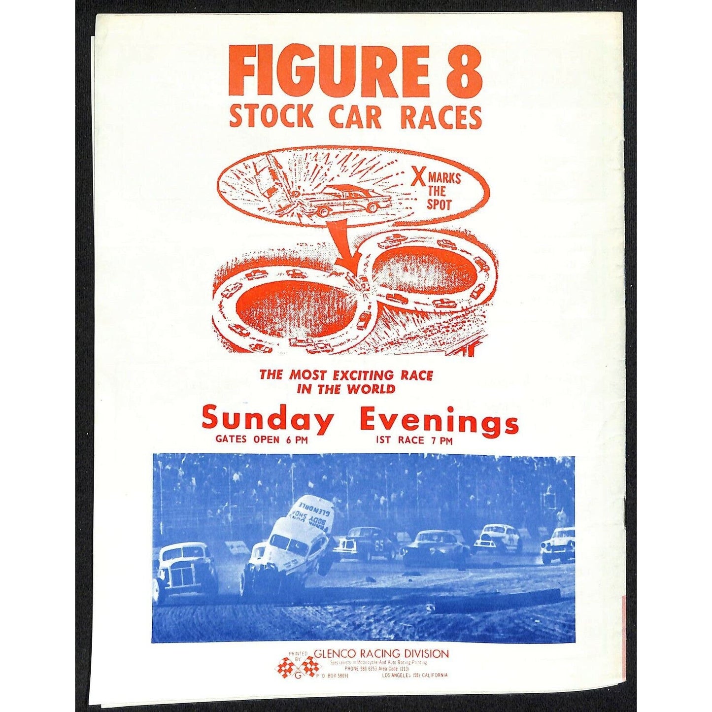 Scarce May 30 1966 CRA Auto Racing Program "Salute To Indianapolis" Ascot Park