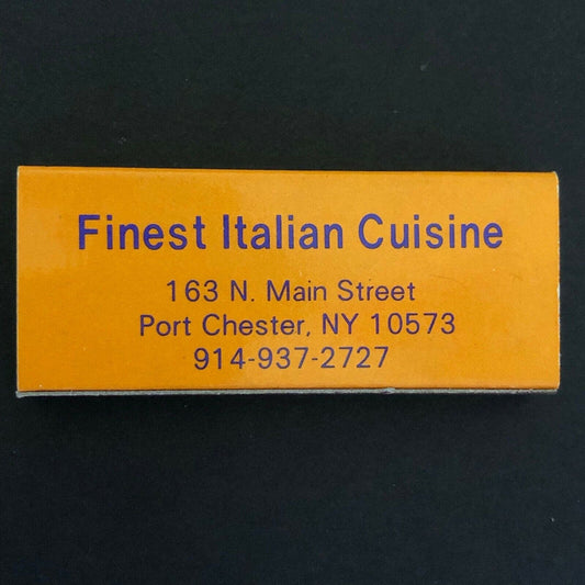 c1970's-80's Wooden Matchbox Matchbook - Angsavance Restaurant Port Chester, NY