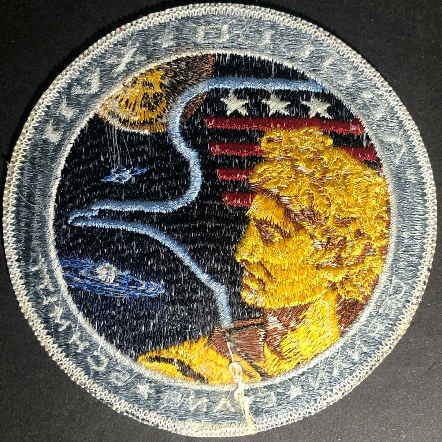 Vintage NASA Apollo XVII 17 - Cernan Evans Schmitt Embroidered Patch