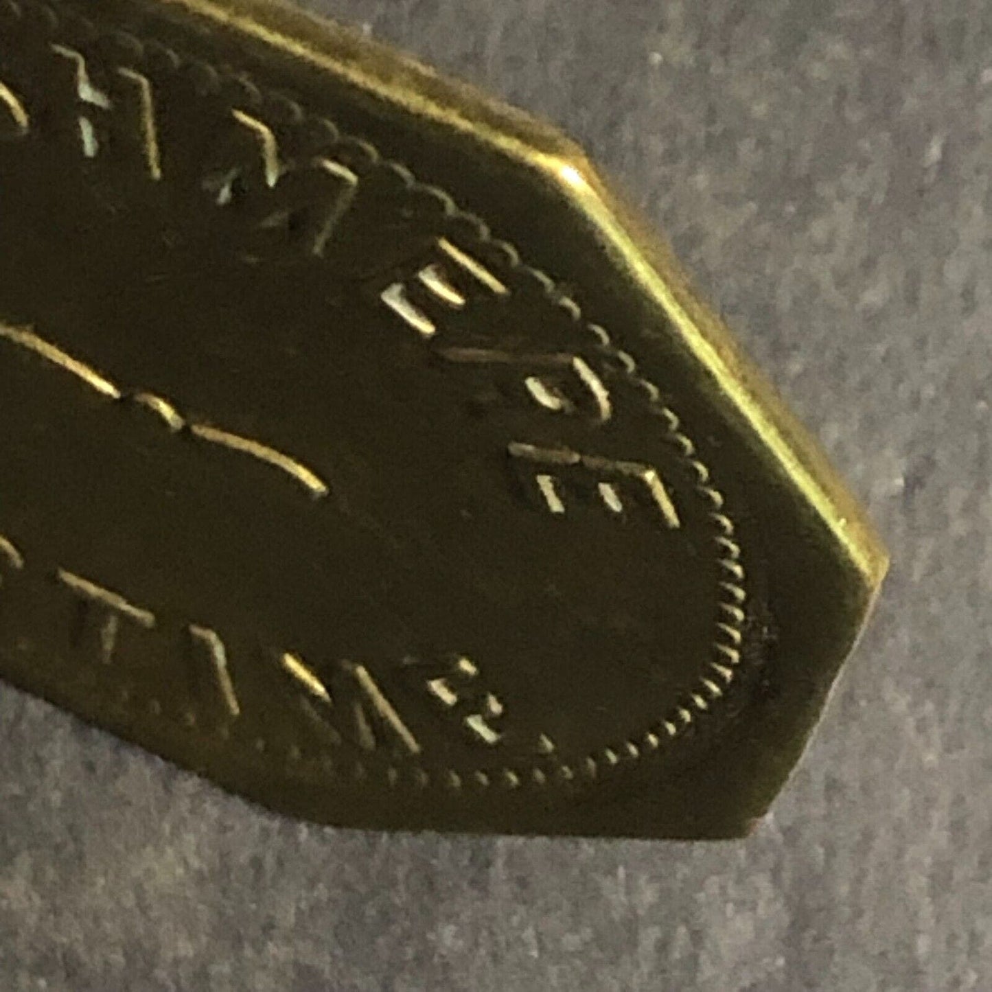 Cashmere Pastime (Washington) Brass - G/F 25c Hexagon Trade Token - 25mm