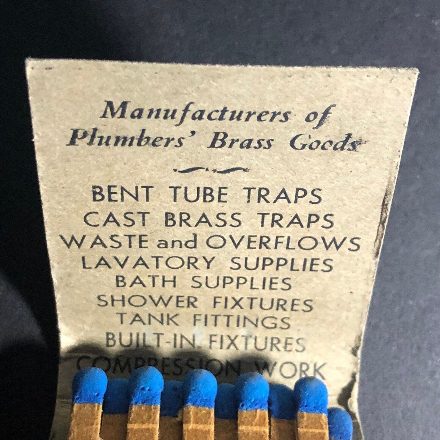 Dearborn Plumbing Supplies Cedar Rapids IA c1940's-50's 20-Strike -1 VGC Scarce