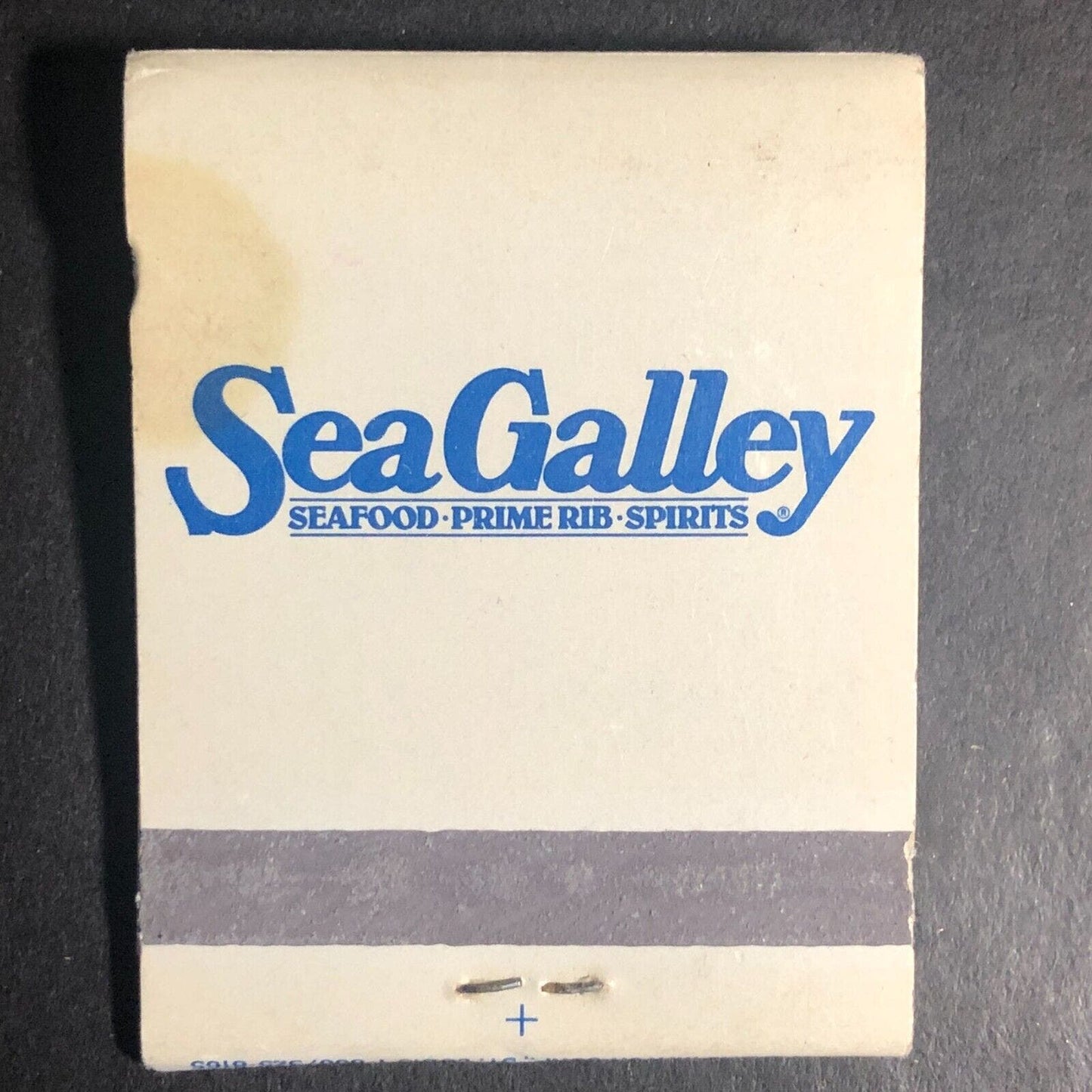 Sea Galley Seafood Shipwreck Lounge Full Matchbook c1980's