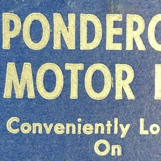 1960's Full Matchbook - "Ponderosa Motor Inn" Golden, BC CAN
