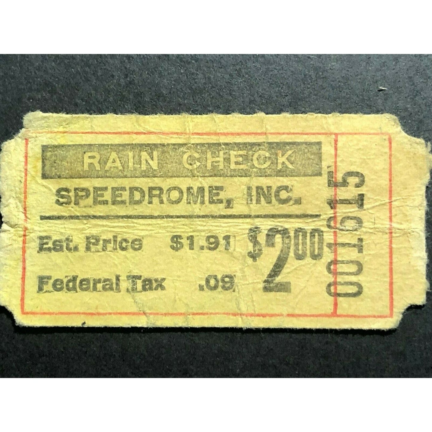 Pair Vintage Race Racing Ticket USAC Midgets Indianapolis Speedrome May 29 1964