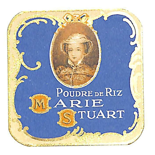 Marie Stuart Poudre de Riz - French Paper Label NOS VGC Gilt