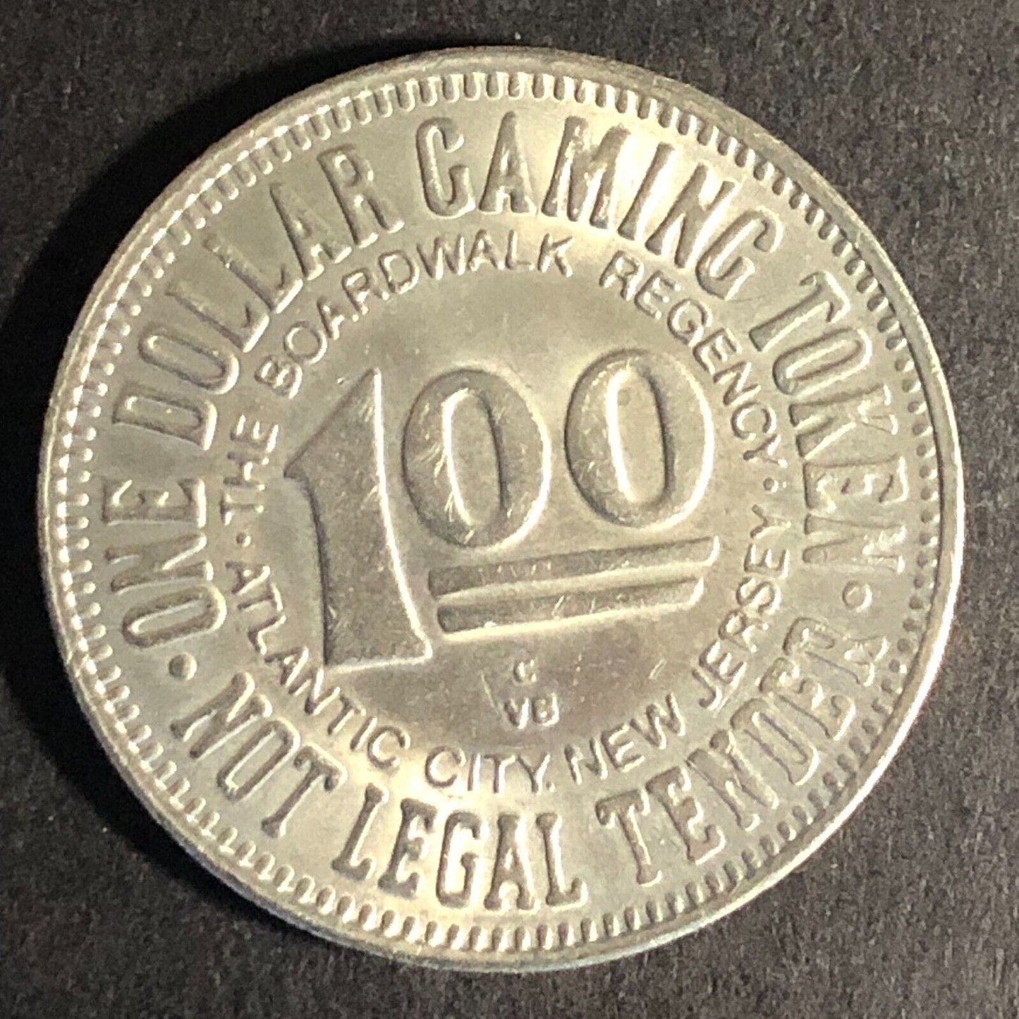 Boardwalk Regency Atlantic City 1979 WM $1 Gaming Token 27mm