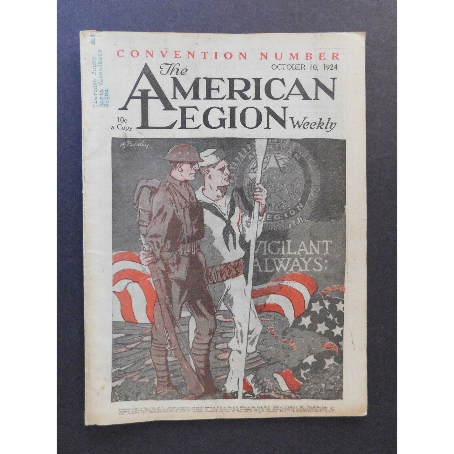 "The American Legion Weekly" Oct 1924 - 30 pgs.