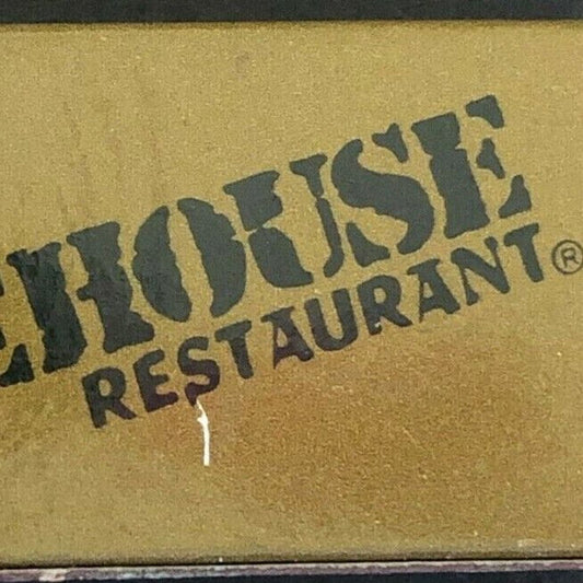 c1970's-80's Wooden Matchbox Matchbook - "Warehouse Restaurant" Marina Del Rey