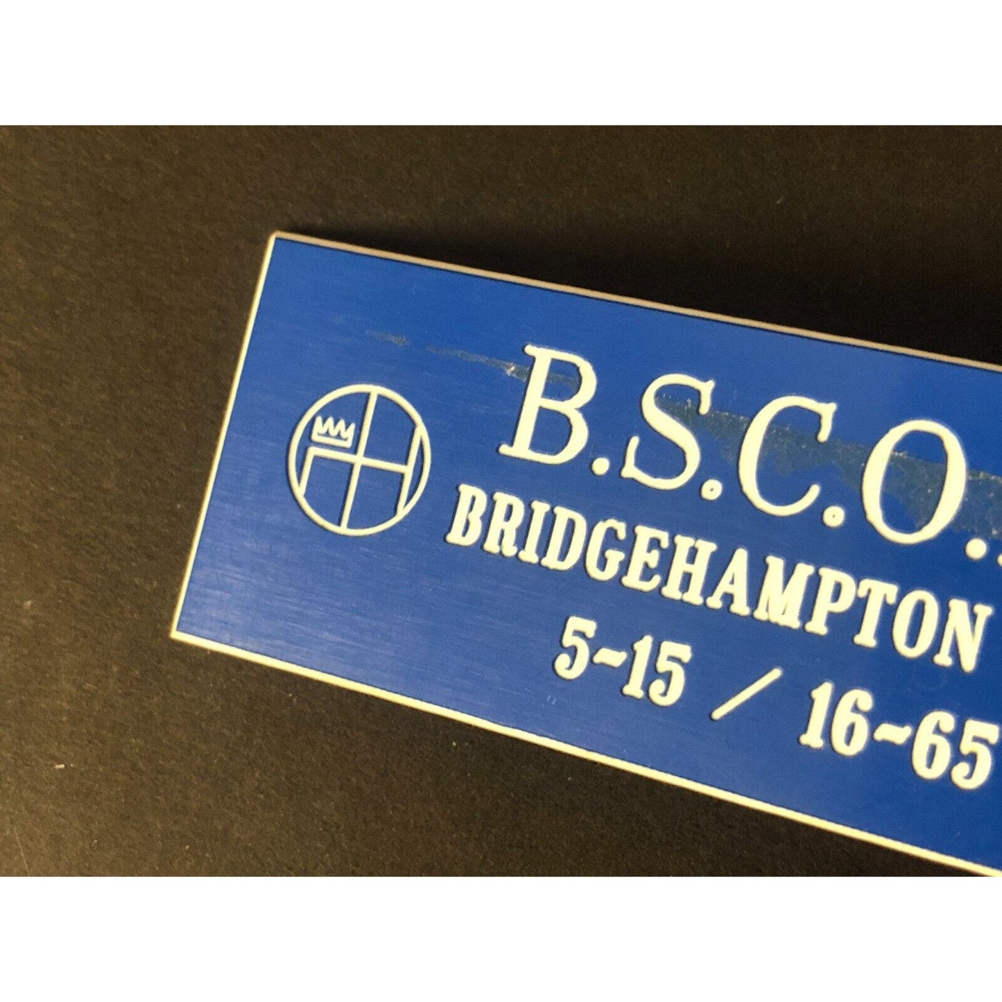 BSCOA Bridgehampton Driving School May 15 & 16 1965 Auto Racing Wall Plaque