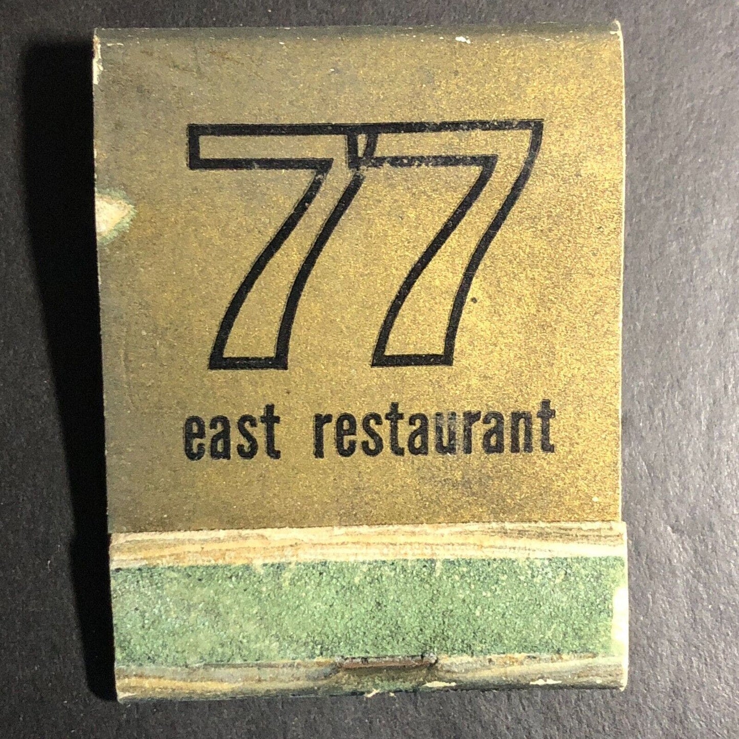 "77 East" Restaurant Chicago Near Full (-2) Matchbook c1960-68* Scarce