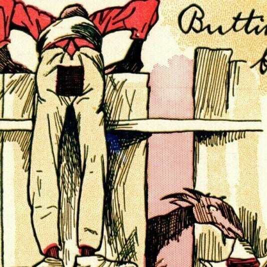 "Buttinsky and His Brother Billy" c1905 Undivided NP Comic Humor Postcard