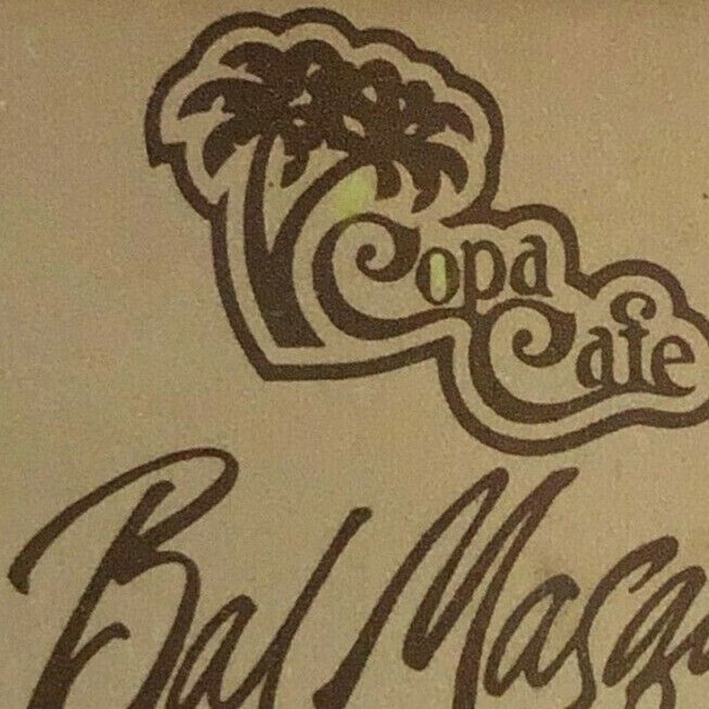 c1970's-80's Wooden Matchbox Matchbook "Lalique Emerald Lounge" Bal Harbour, FLA
