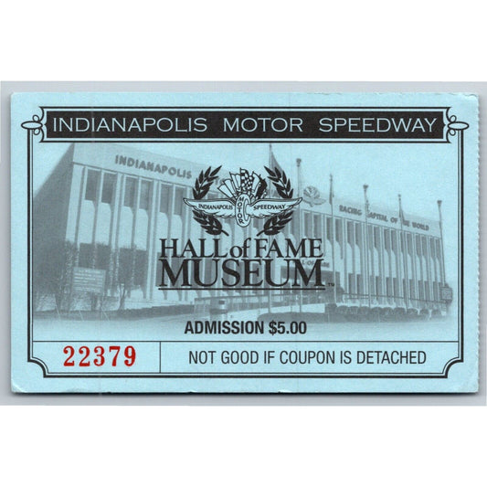 c2000's Indy 500 Hall of Fame Museum Pass Ticket Card Indianapolis IMS #22379