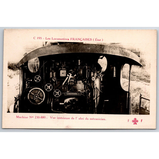 French Railroad RPPC* Postcard Machine 230-880 C 195 c1910 F. Fleury