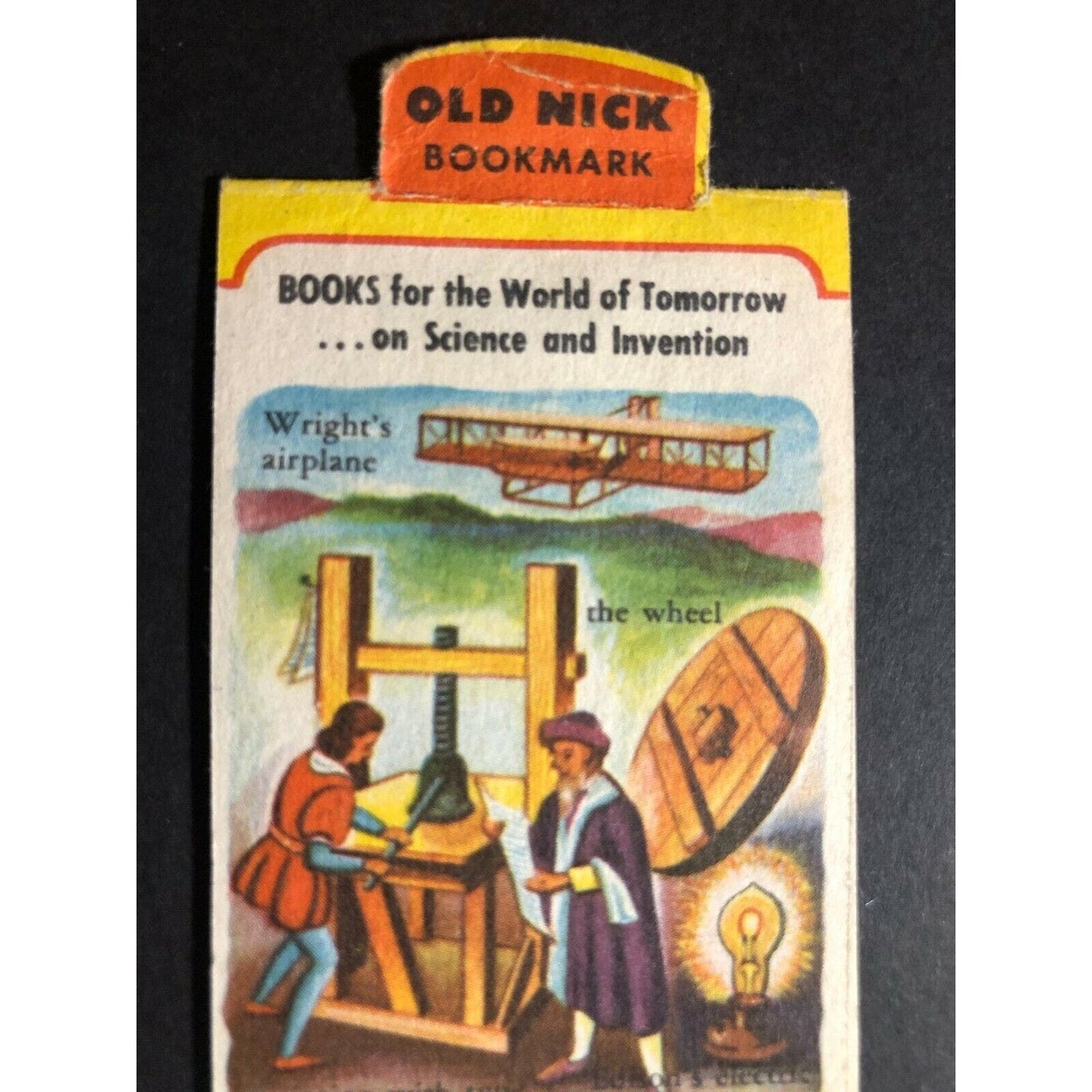 Vintage 1940's-50's Old Nick Candy Bar / Bit-O-Honey Bookmark