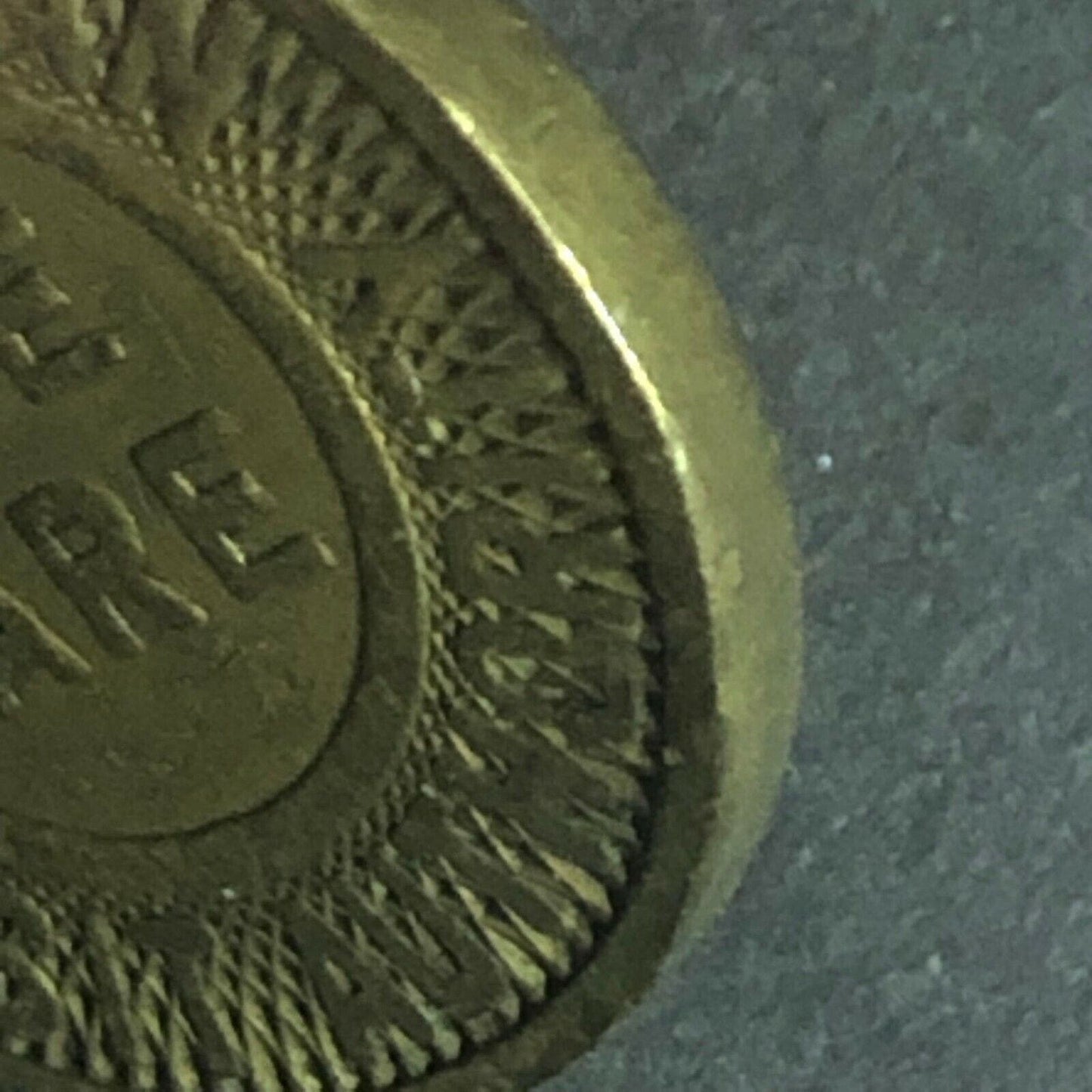 c1951 20mm Metropolitan Transit Authority One Fare Brass - Transit Token Boston
