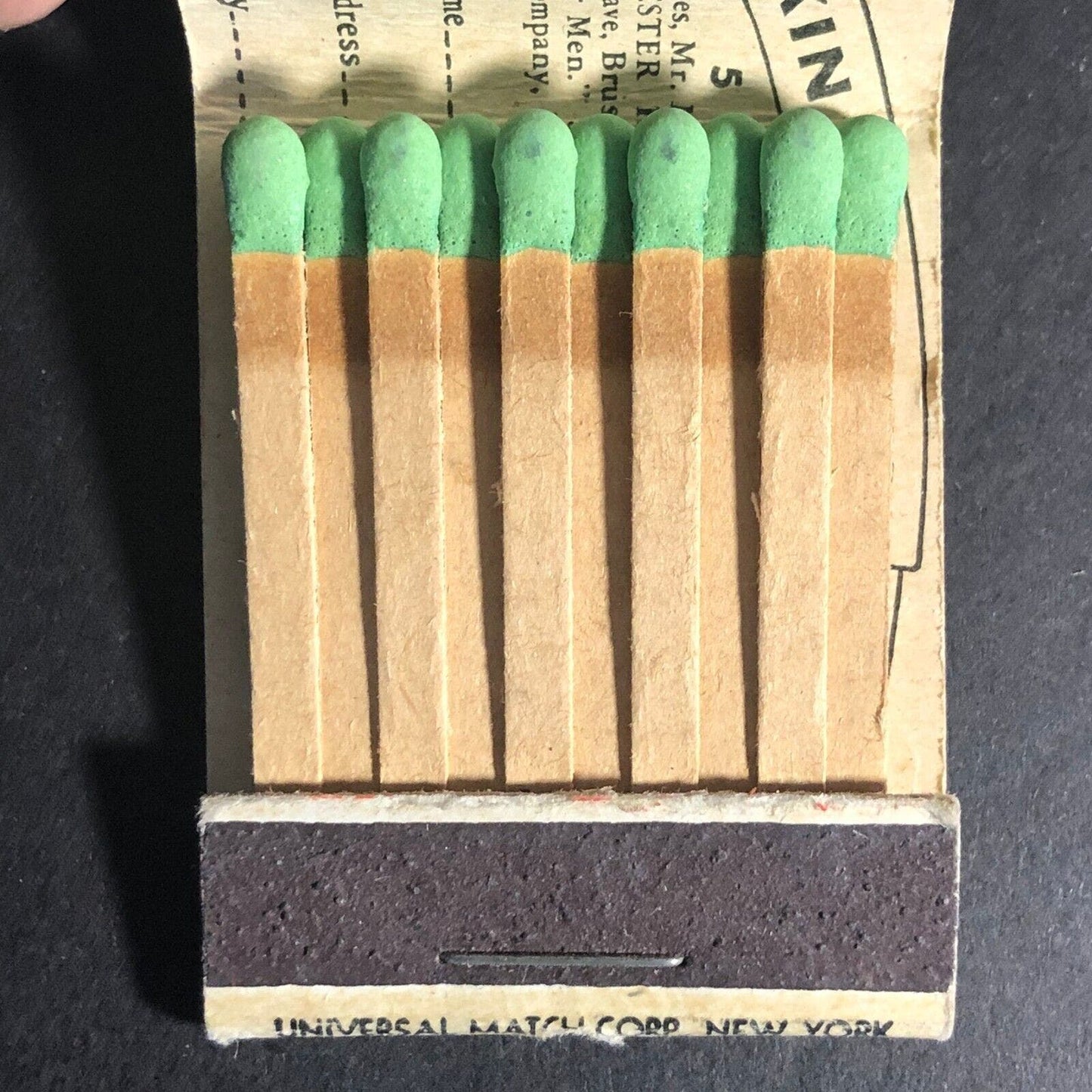 Mennen "Have Shaves Are Here Again" Matchbook c1940's-50's Full 20-Strike VGC