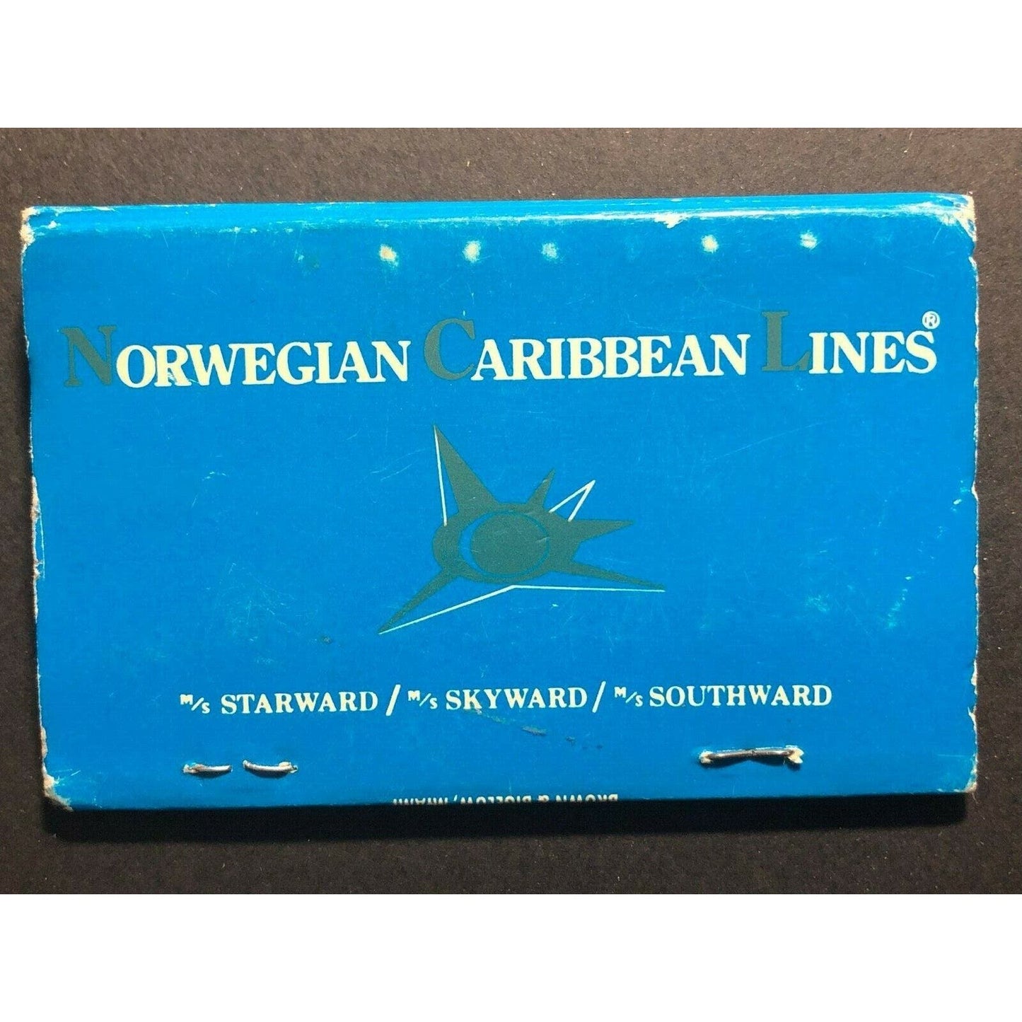 Vintage c1960's-75 Used Matchbook Norwegian Caribbean Lines NCL