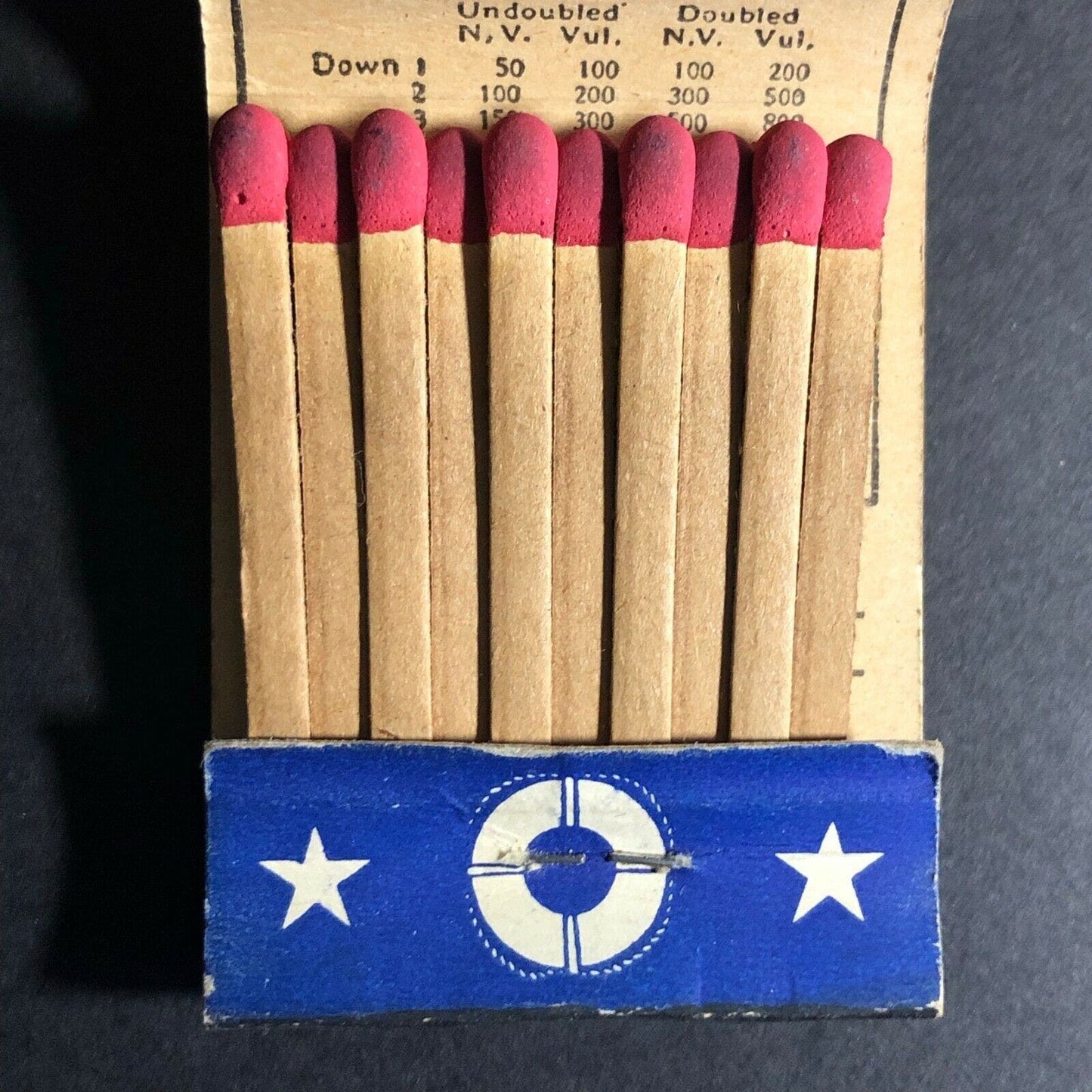 Scarce c1930-40's Full Bottom Strike "Romance of Ships" Matchbook Viking