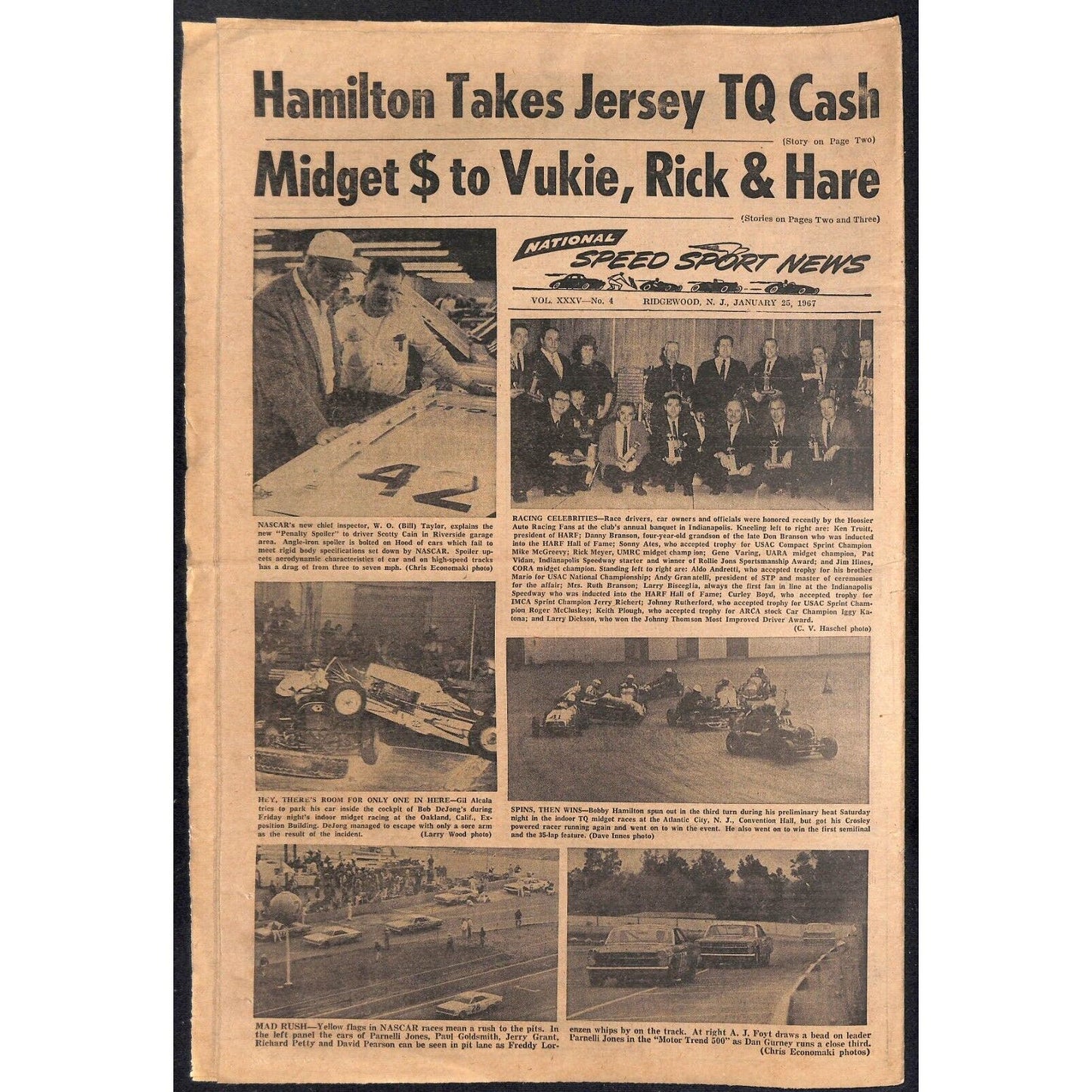National Speed Sport News 1/25 1967 Reutimann Alderman Racing 15pp