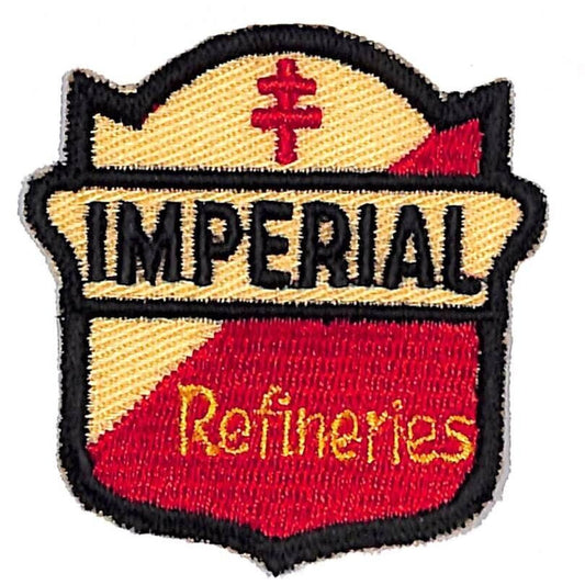 Imperial Refineries Vintage Machine Embr. Patch 2 1/4" x 2 1/4" c1960's