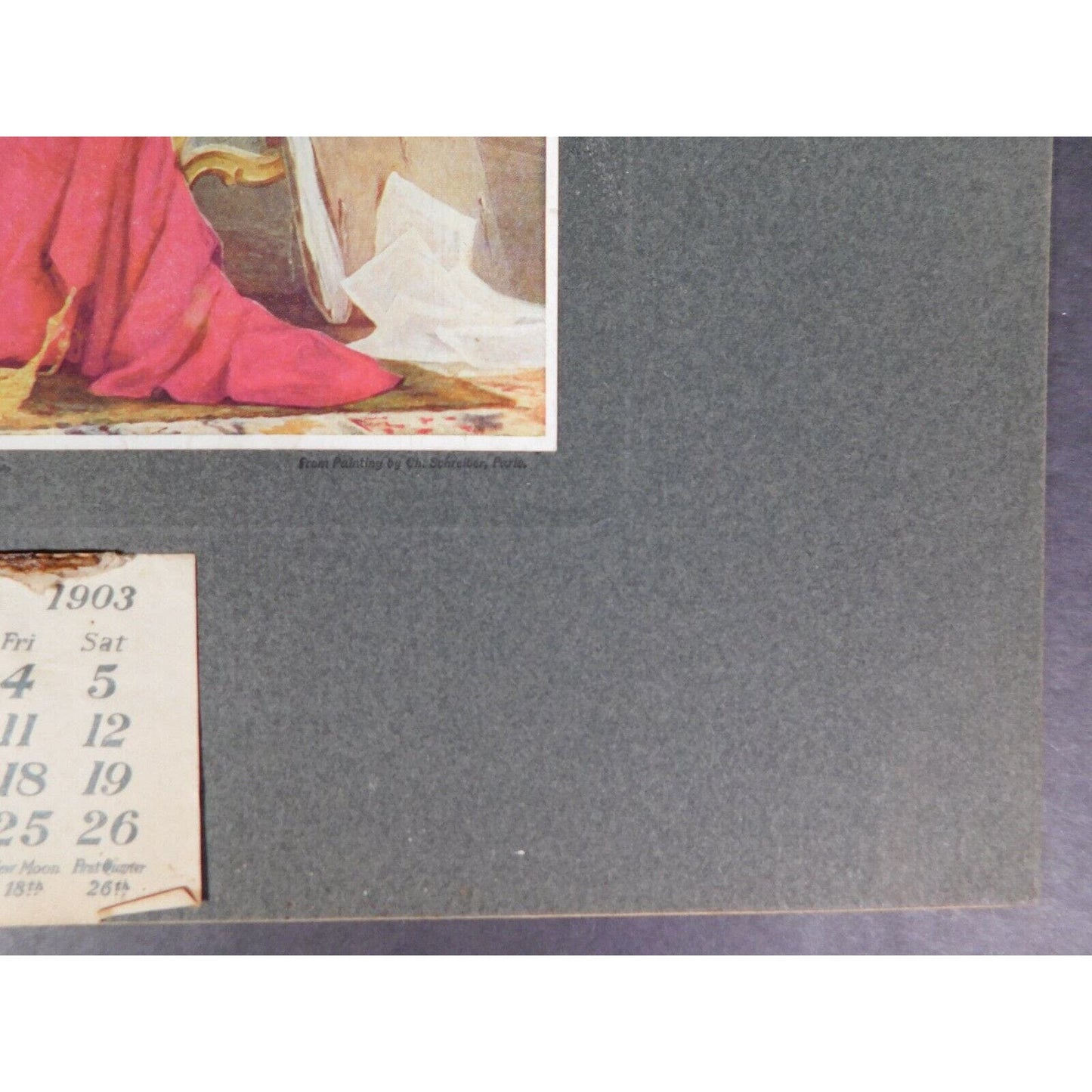 B. W. Hooker "House Furnishers & Undertakers" 1903 Calendar Barre Vermont