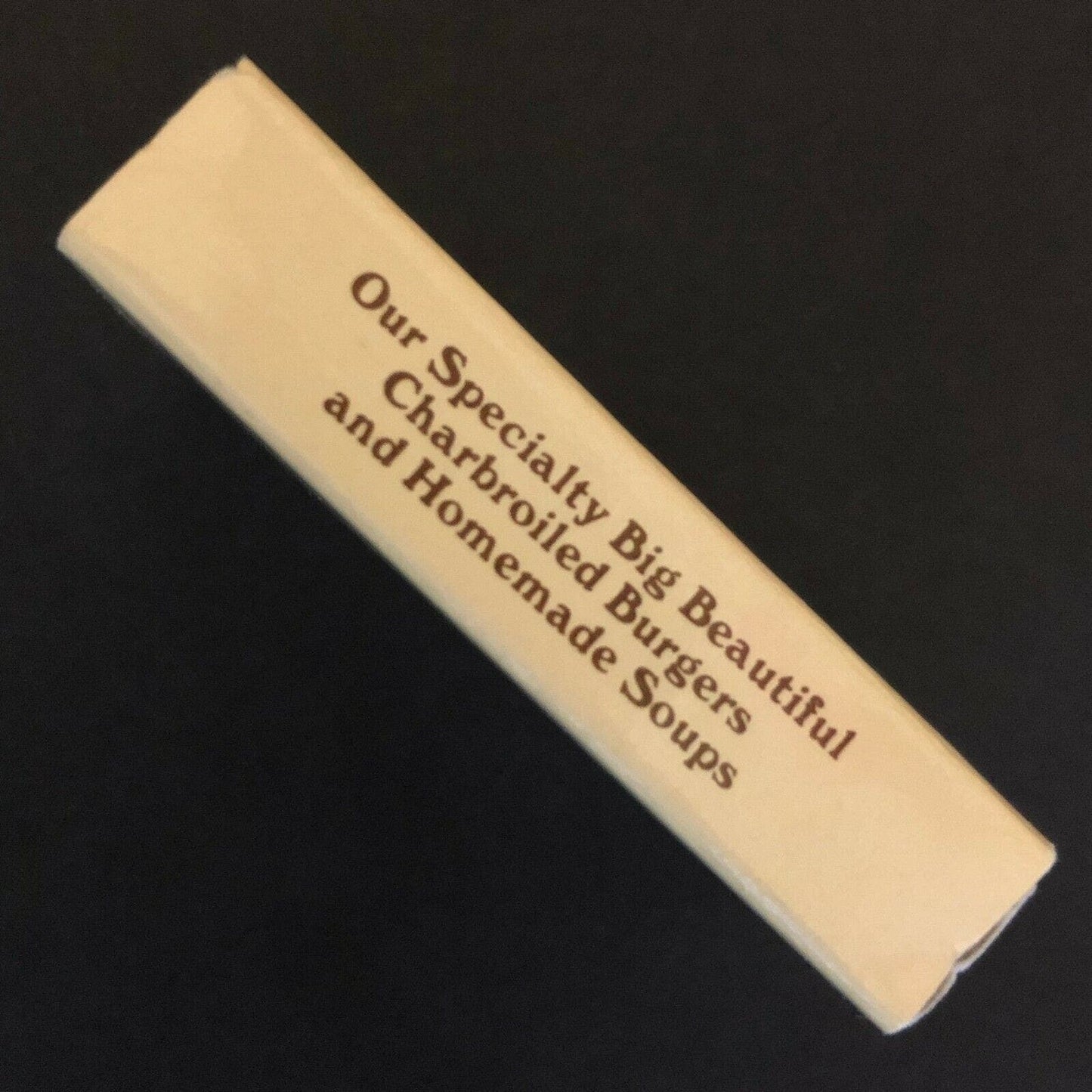 c1980-90 's Vintage Wooden Matchbox Matchbook "Trolley Station" Restaurant