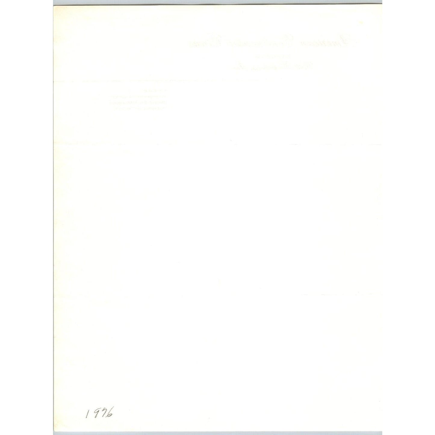 American Continental Circus Letterhead Orange, CA 1976 Scarce