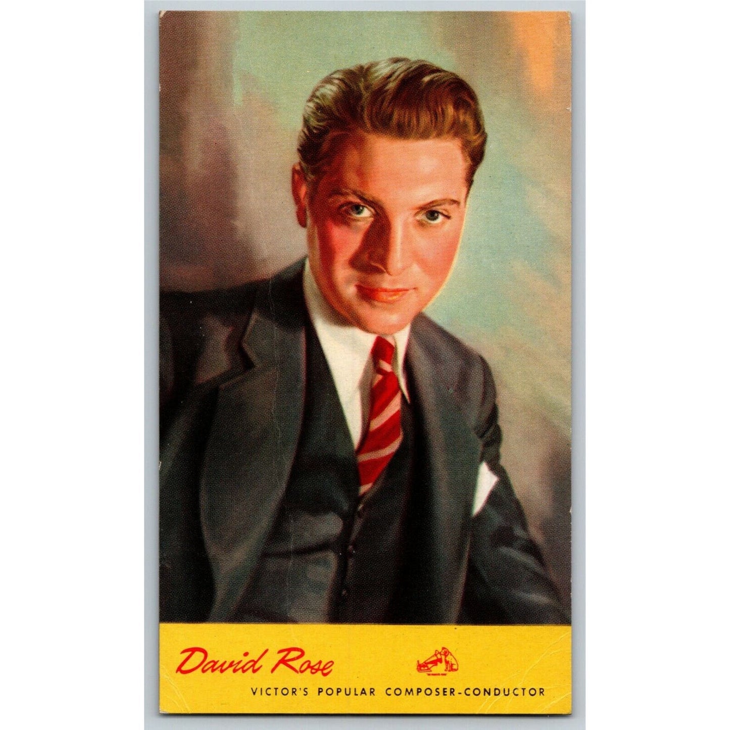 Vintage c1938-48 Postcard RCA Victor Division, Camden, NJ "David Rose"