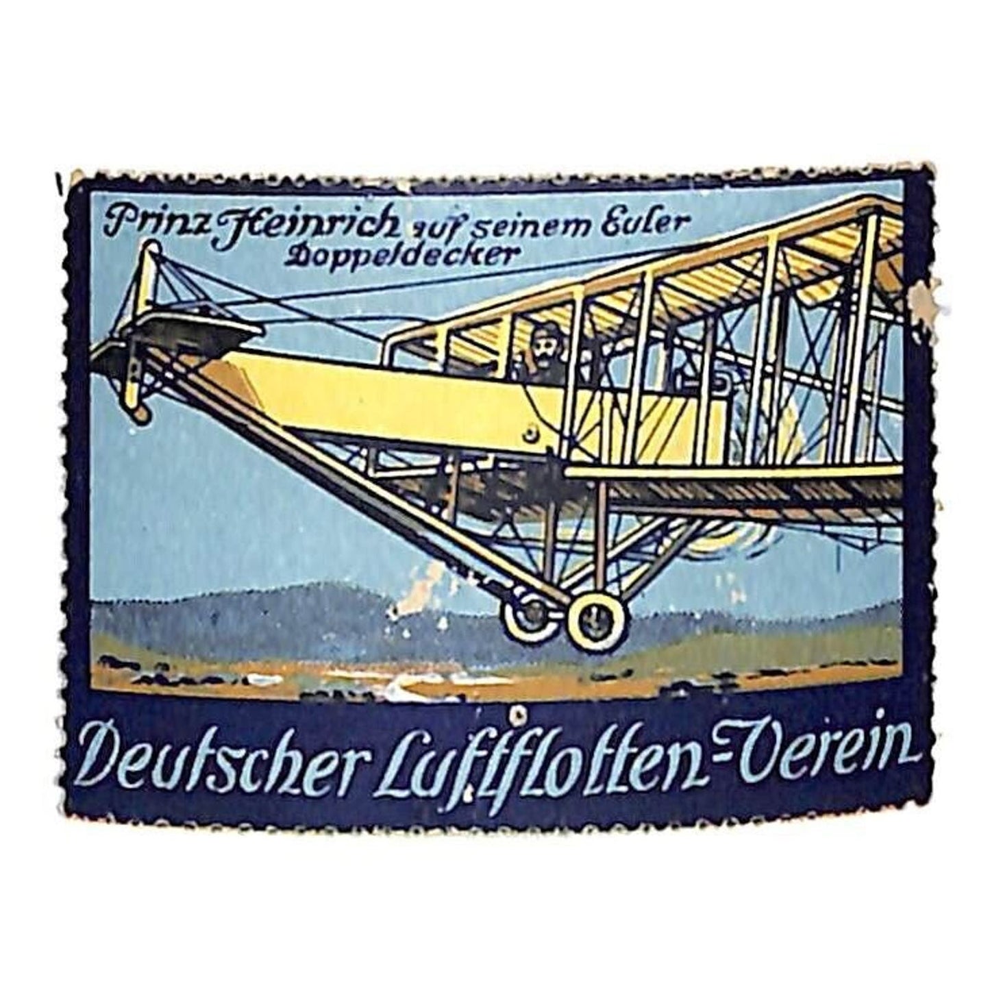 Deutscher Luftflotten-Verein Prinz Heinrich German Aviation Poster Stamp