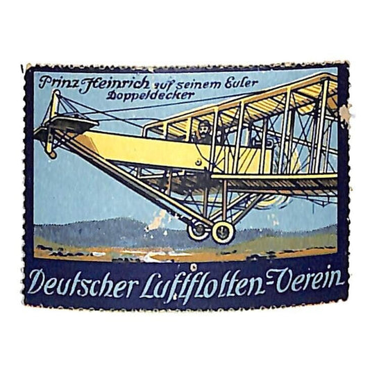 Deutscher Luftflotten-Verein Prinz Heinrich German Aviation Poster Stamp