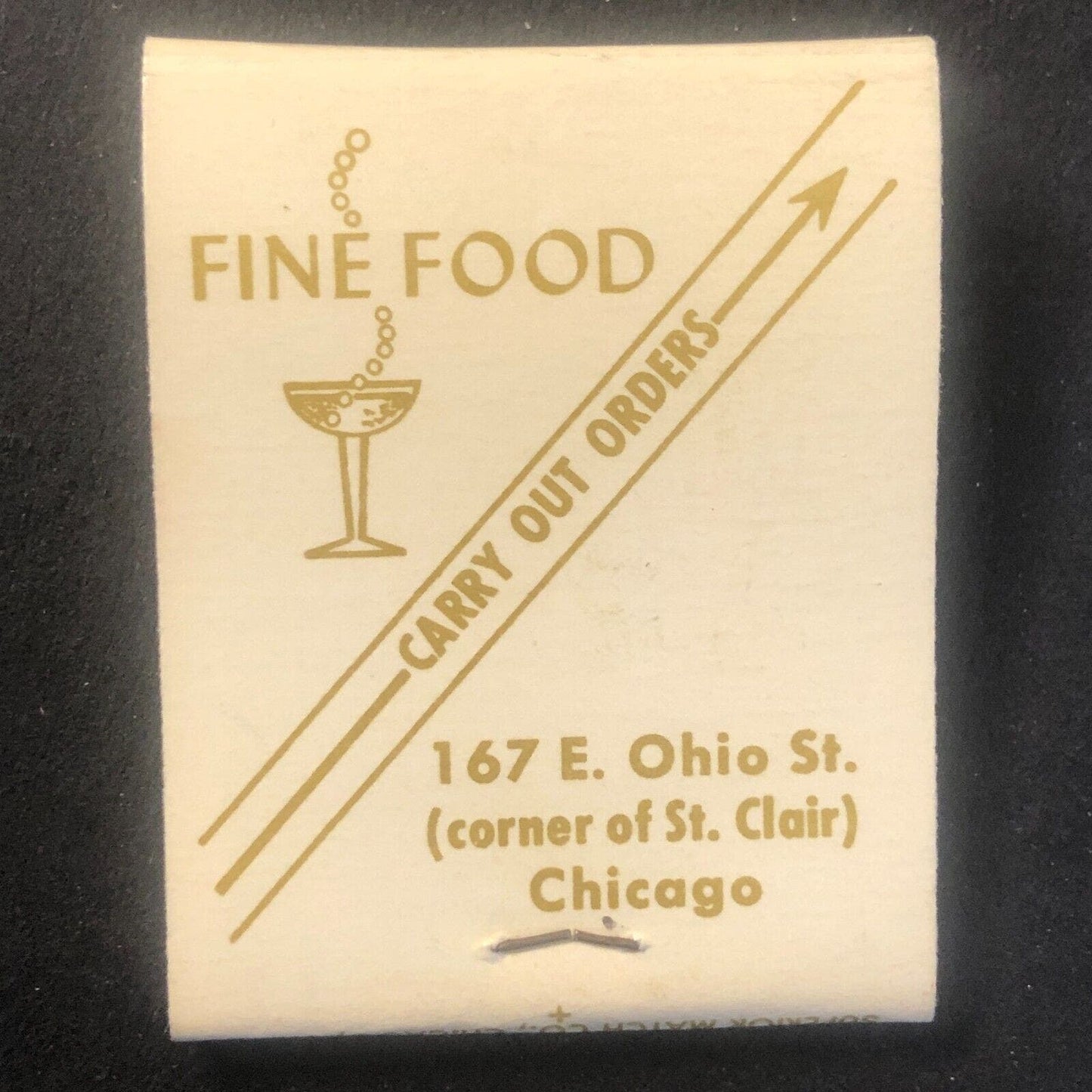 Cambridge House Restaurant Lounge Chicago Full Vintage Matchbook c1960's VGC