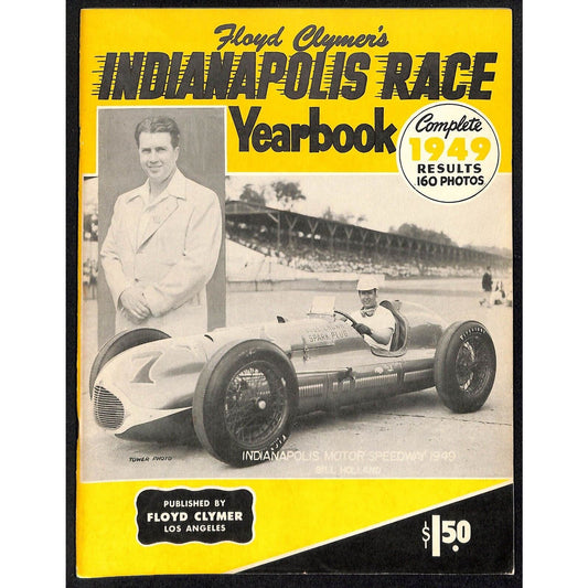 1949 Indy 500 Floyd Clymer's Indianapolis 500 Mile Yearbook IMS 64pp. VGC