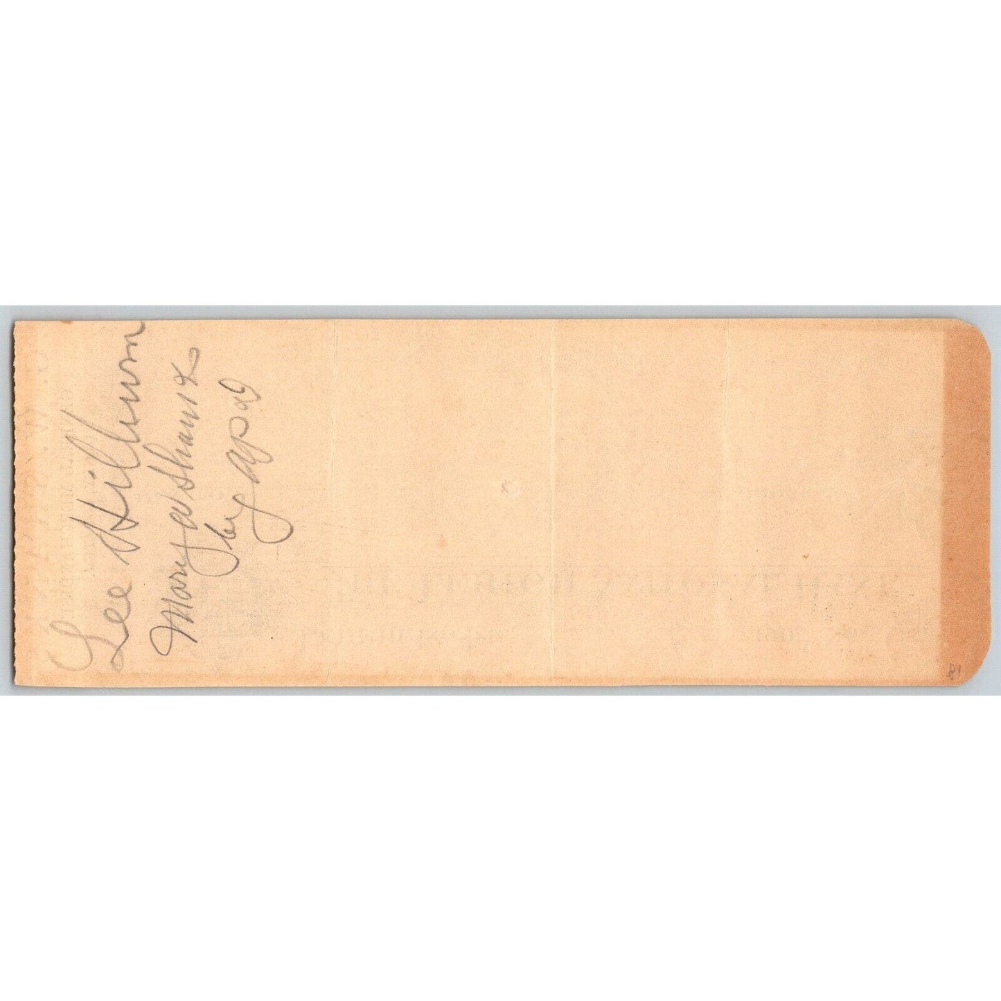 Lehigh, Oklahoma Indian Territory 1900 W. Shanks Olney Bank Check - Scarce