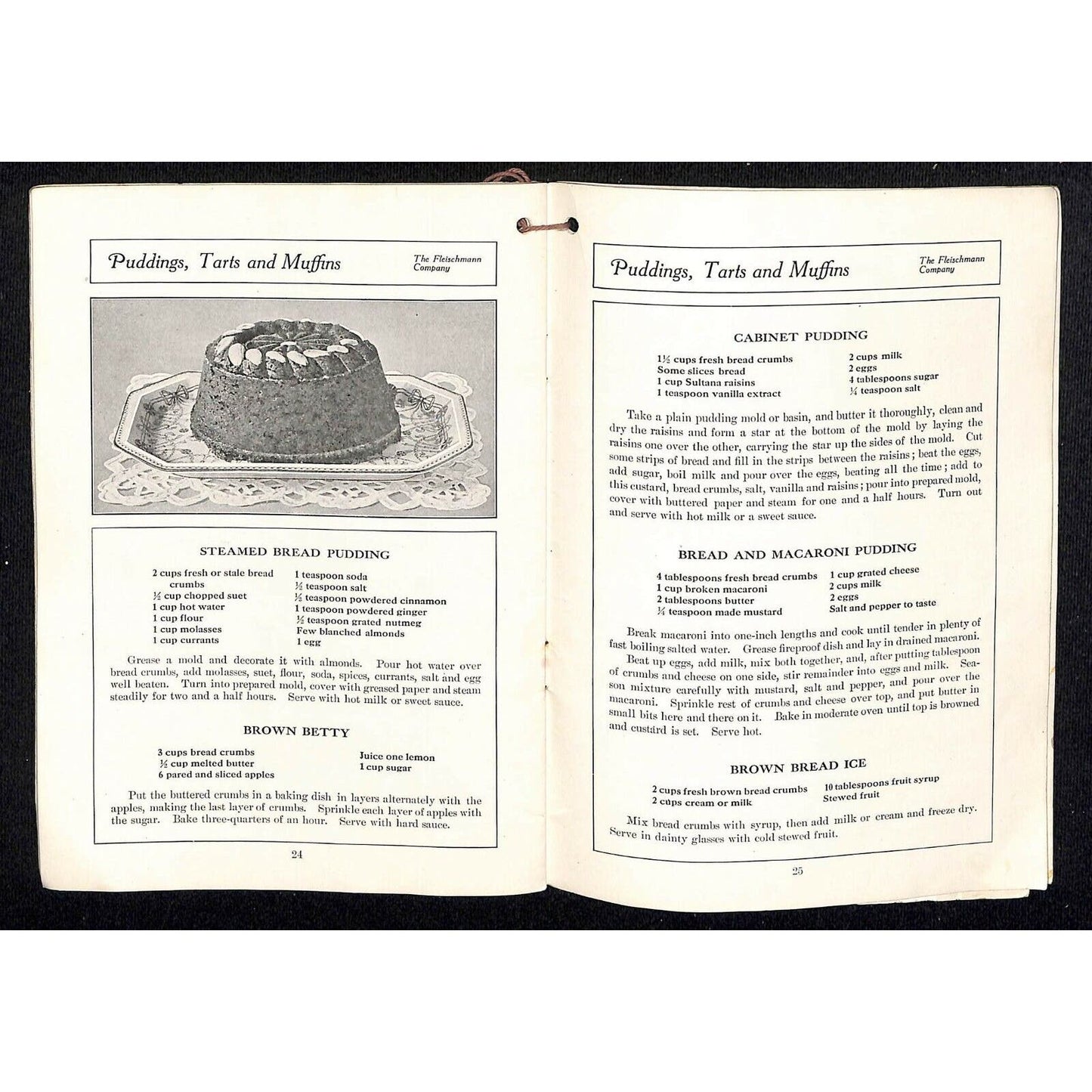 Scarce 1913 Fleischmann's "Good Things...Made with Bread" Recipe Booklet 22pp.