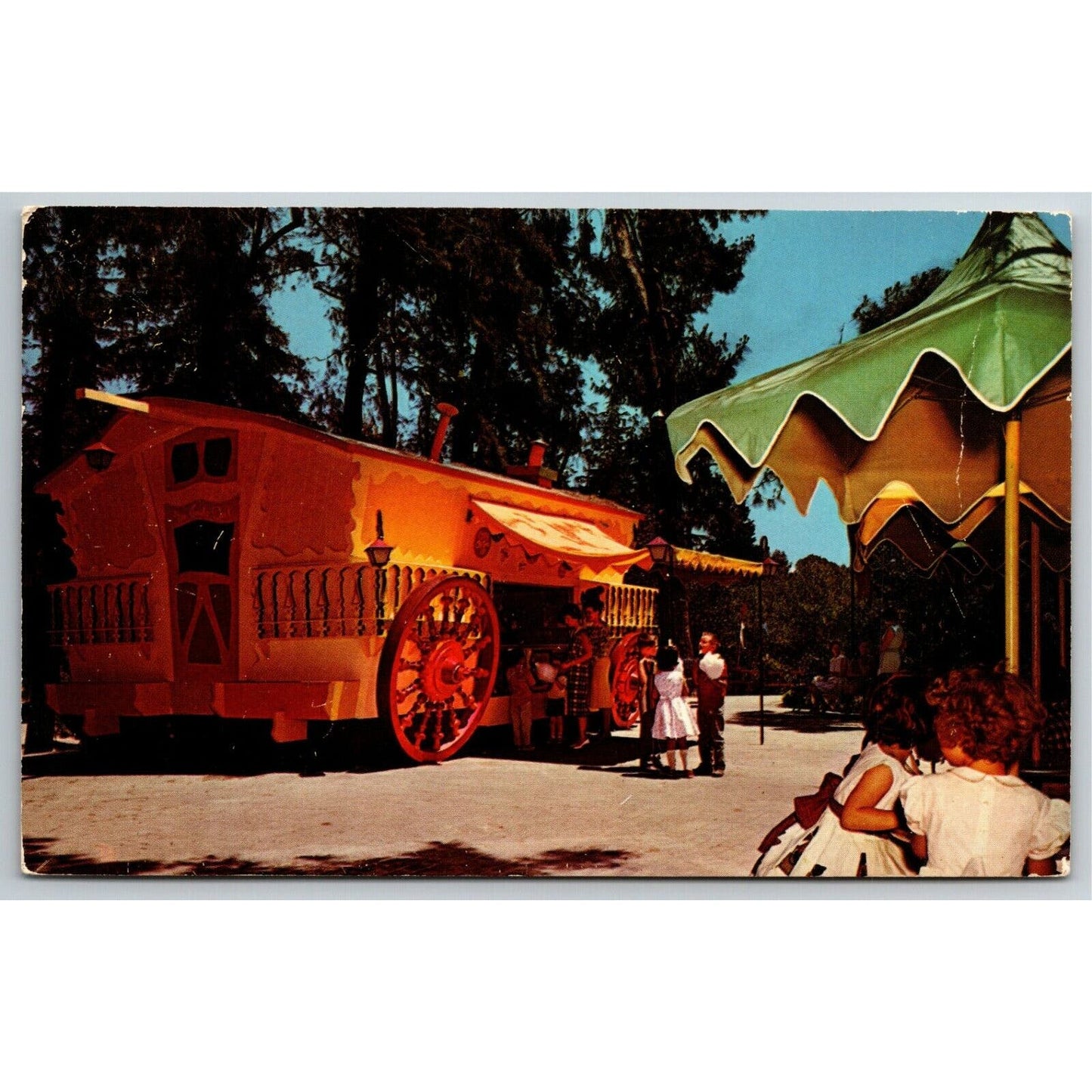 Vintage Postcard - Mr. Toad's Cart, Roeland Park Fresno, CA Unposted