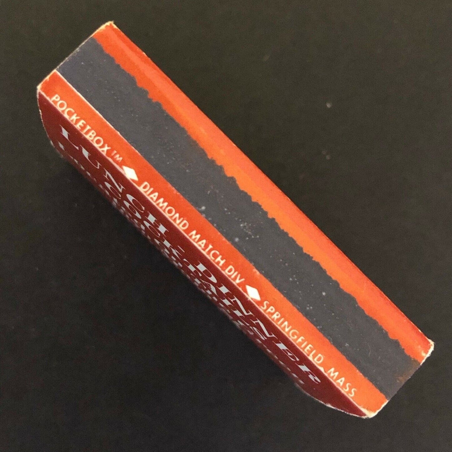 c1980's Vintage Wooden Matchbox Matchbook "Chez Bach" Restaurant Branford, CT