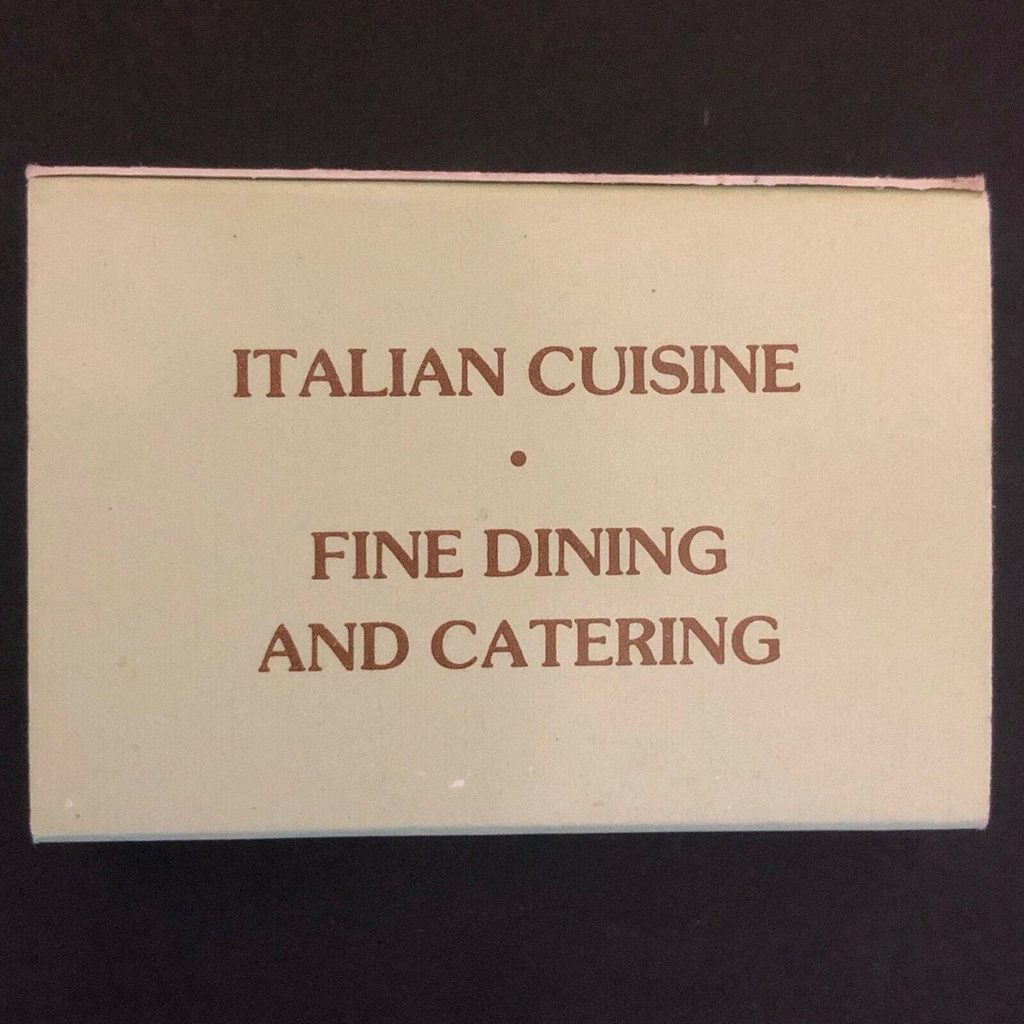 c1970's-80's Wooden Matchbox Matchbook "San Marino Restaurant" Waterbury, CONN