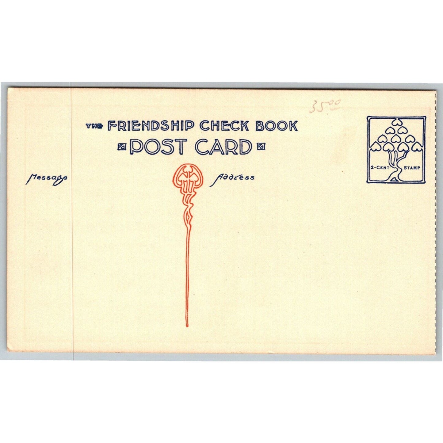 Vintage Postcard "American Flag - Your Flag And My Flag" "Friendship Check Book